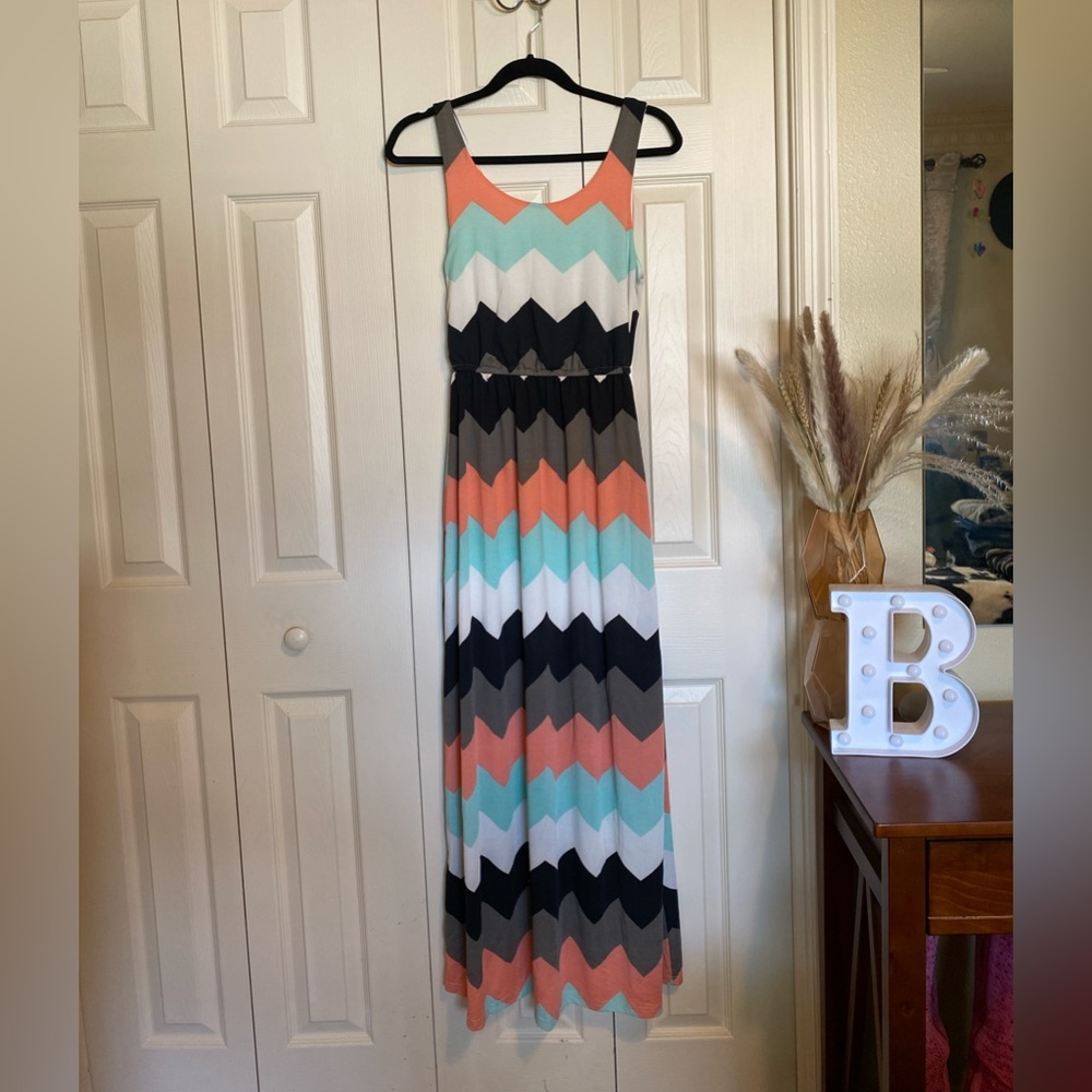 Long tank top style maxi dress